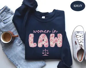 Women in Law Short Sleeve T-SHIRT / Sweatshirt , Law Grad Gift New Lawyer Bar Passing Exam Tee