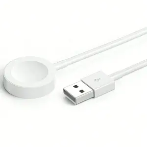 Fast Charging USB/Type-C Magnetic Wireless Charger, Compatible with Apple Watch Series Ultra/9/8/7/6/se/se2/5/4/3/2/1, 1-2 Pack