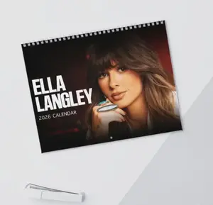 Country Music Ella Langie1 2026 Wall Calendar, Modern Stars Calendar, Retro Calendar 2026 for Home Decor