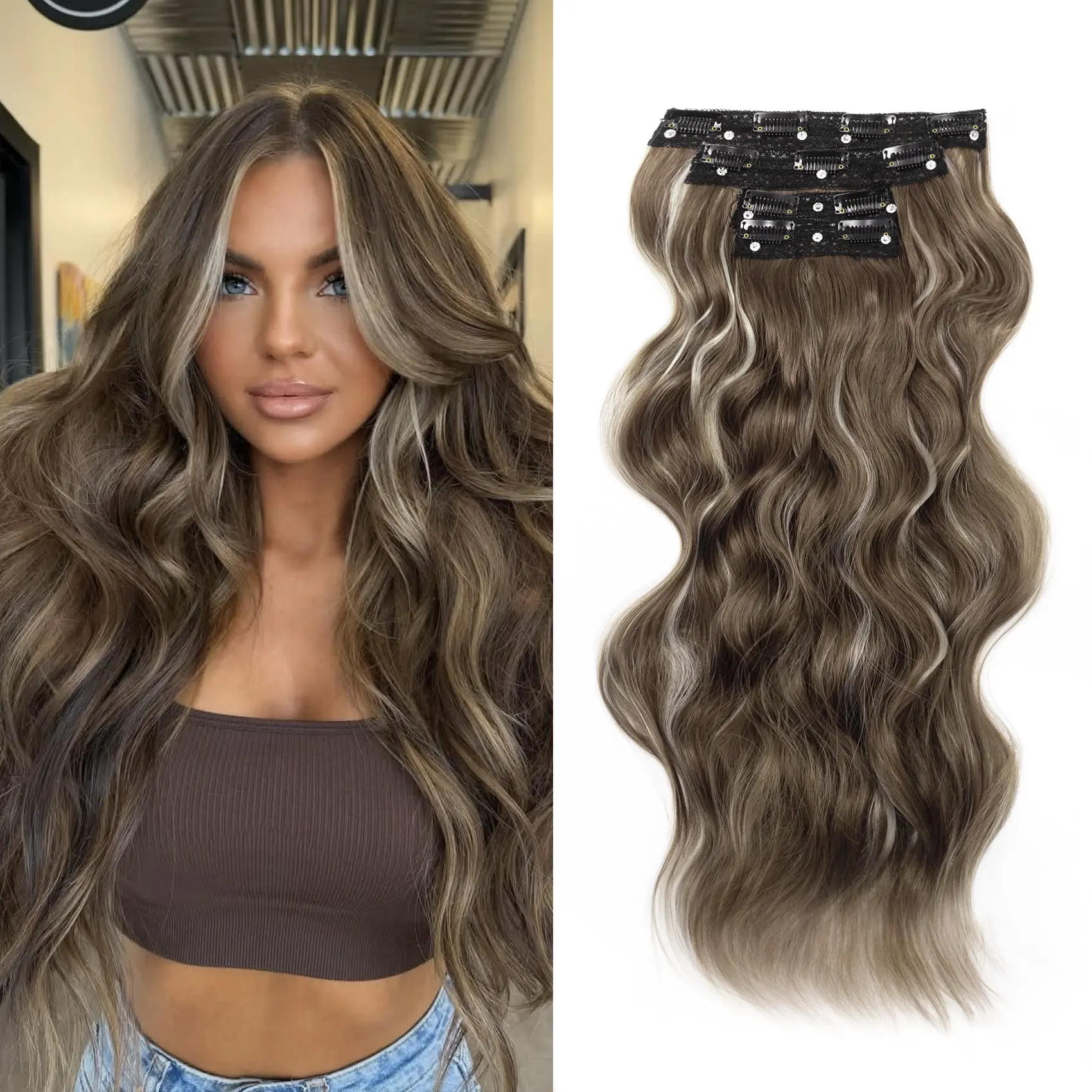 Light Ash Brown Blonde Mixed