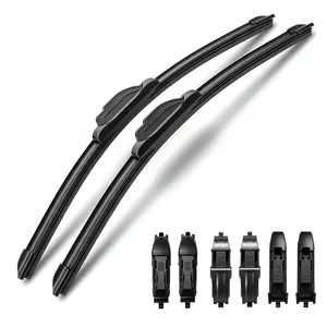 DUFIKKI Universal Front Windshield Wiper Blades Compatible with Chevrolet  Ford Tesla, Premium All-Season Automotive Replacement Wipers, Durable Car Wiper Replacement, Noiseless Smooth (2 Pack)