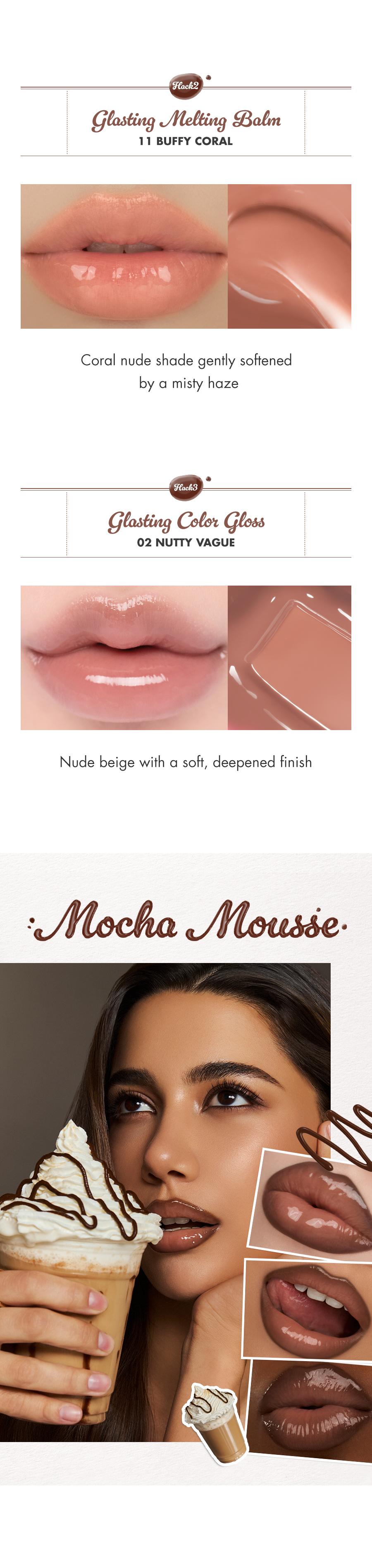 Volume Hack Trio Sweet Fig Set | Lip Combo for Plump, Hydrated & Glossy Lips | 3-in-1 Kit (3 Shades, Lip Mate Pencil 0.5g, Melting Balm 3.5g, & Color Gloss 4g)