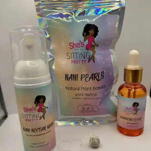 The Ultimate Detox - Yoni Detox Pearls 100% Natural Ingredients in 2oz Bottle with Natural Wash Foam Herbal Set Cleansing Cleanser