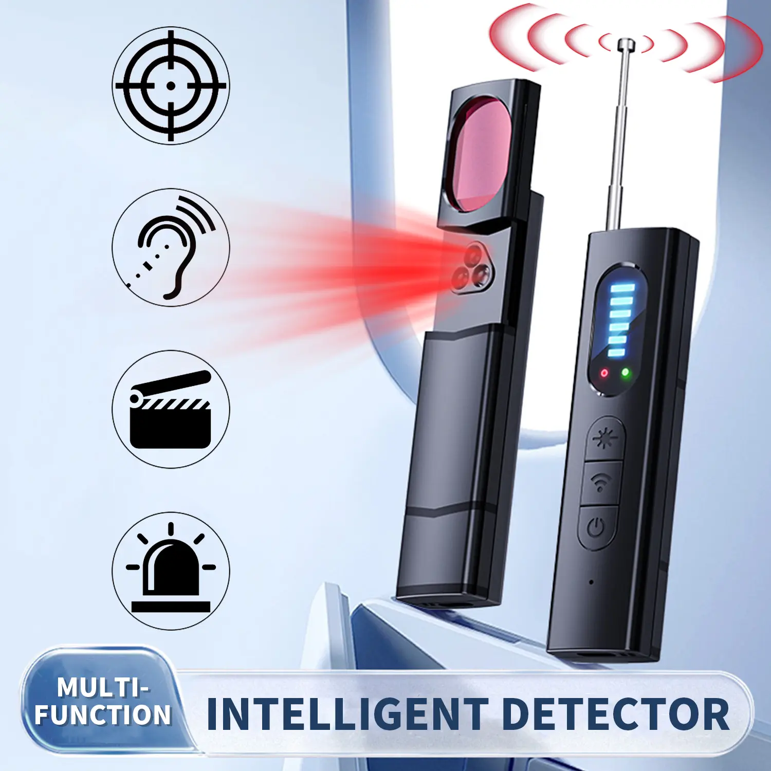 The Portable Signal Detector | Wireless Signal Scanner | Infrared Lens Finder | Compact Travel Safety Device