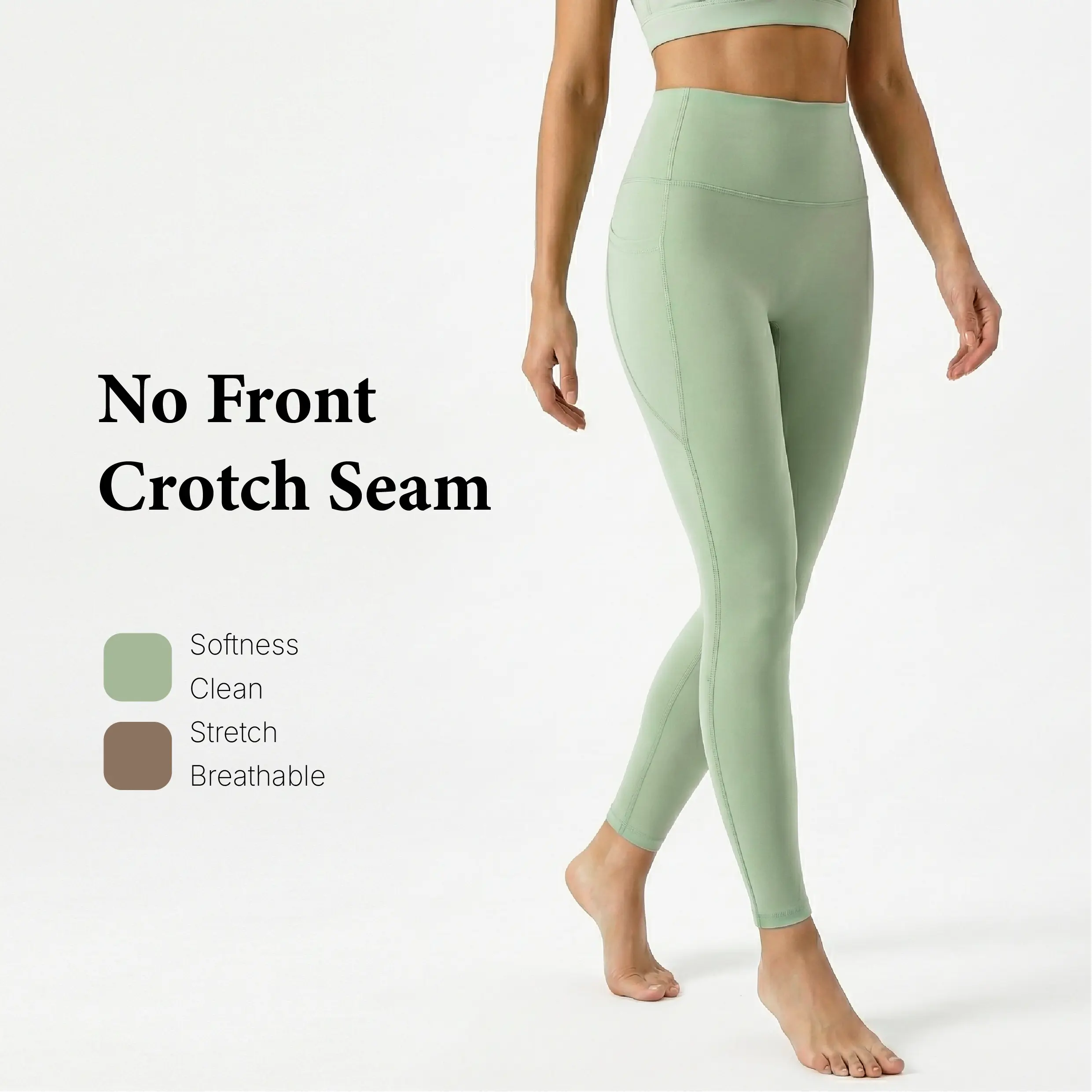 CKG High-Waisted Tummy Control & Butt-Lifting Yoga Pants with Pockets for Women Quick-Dry Lightweight Fitness Leggings 25" Pilates Gym Athletic Yoga Pants Buttery Soft