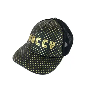 Pre-owned GUCCI Nylon Small Leather Goods Leather Cap