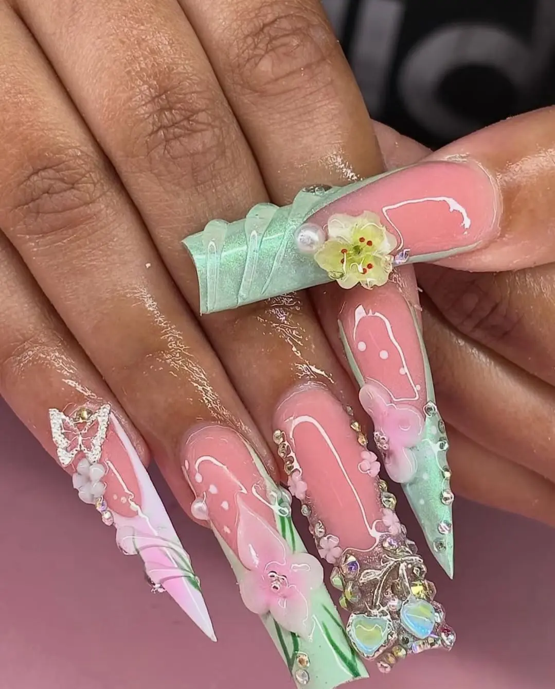Flora(18146)gc.$30 get 15 random extra long nails. Any sizes you want. Just note your require- Flora