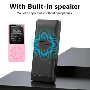 Digital Ultra-Thin Bluetooth MP3-MP4 Player with Lossless Audio, Noise Reduction, FM Radio, Recorder, USB Support, Screen Display, Expandable Memory, AVI Compatibility - Portable for Students, Sports Use