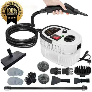 2026 New Pressurized Handheld Multi-Surface Natural Steam Cleaner Tool with 12 pcs Accessories 1.2L Large Capacity Extra-Long Power Cord Chemical-Free Pressurized Cleaning Multi-Purpose Portable Steam Cleaning Machine for Grime Grease - Pressure