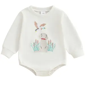 Duck Hunting Baby Clothes Toddler Baby Boy Mallard Duck Sweatshirt Bubble Romper Long Sleeve Bodysuit Fall Outfits
