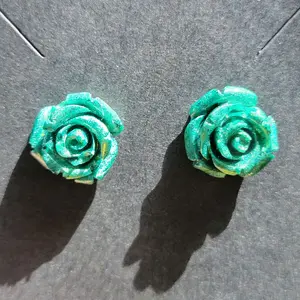 Jade Rose Studs