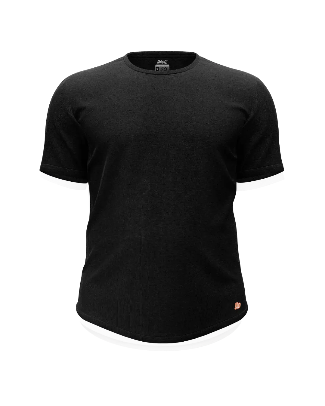 UndrDog Hemp & Bamboo T-Shirt for Men - PFAS Free, 4X Stronger Than Cotton, Fitted Crew Neck Tee, Breathable Moisture Wicking, Holds Shape 100+ Washes - Black