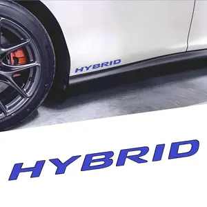 2 PCS car stickers HYBRID car badge logo decals suitable for all vehicles