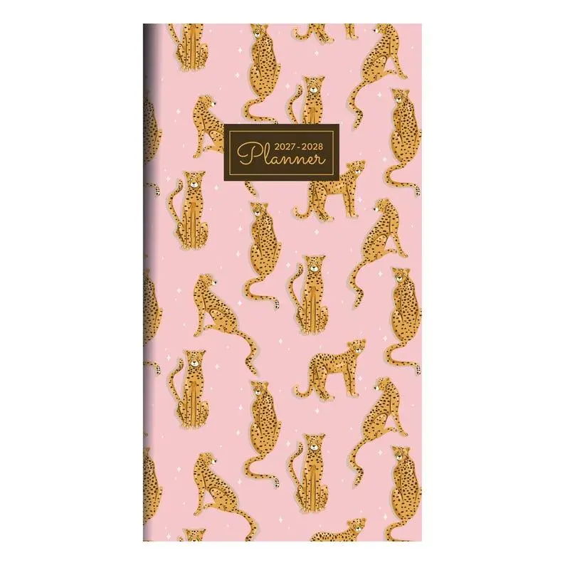 2027-2028 Pink Kitty Club Small Monthly Pocket Planner