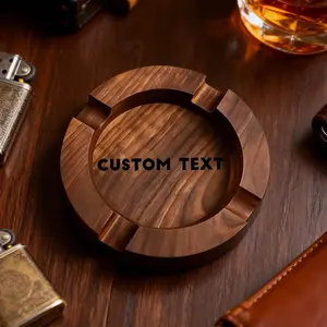 Custom Walnut Ashtray Valentine Day Gift Walnut Personalized Name Home Decor PrintToucan