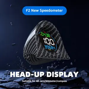 KUOWEIHUD 2026 F2 Car Heads-Up Display - Digital Dual-GPS Speedometer with GPS Tracking, High Refresh, Metal Shading, USB Power Cable, Plug-and-Play, Automatic Brightness Adjustment, Large Font Display, Cool Car Stuff,summervibes