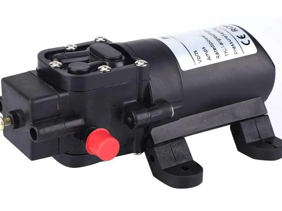 Diaphragm Water Pump, Self-Priming Pressure Pump 100 PSI 4-6 L/min, Double Thread Smart Switch for RV, Caravan, Boat, Garden, Agricultural Spraying