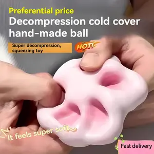 Pressure-relief toy,Stress ball,Stress Relief Fufu Squishy Toys, Sand Glutinous Crunchy Balls for Adults Under High Stress - Classic & Novelty Toy
