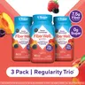 [Vitafusion] 3x Fiber Well Sugar Free Gummies - Regularity Trio -  7.5g - Berry & Peach Flavor Fiber Gummies - Supports Digestive Health & Regularity - Doctor Formulated - 270 Gummies - 3 Pack