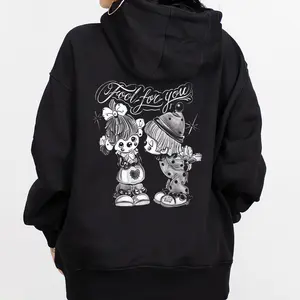 Fool 4 You Graphic - Unisex Hoodie Sweatshirt T-shirt for Men Women Chicanoas Clothing Gangster Chicano Art Casual Medium-heavy 50% Cotton 50% Polyester Loose Fit True to Size  Printed Fabric