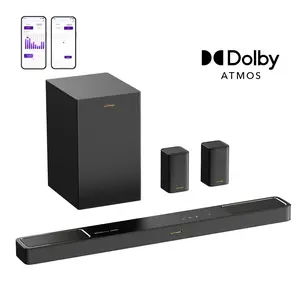 ULTIMEA Skywave F40 Boom 5.1.2ch Soundbar with Subwoofer,  Bass Boost Version, Dolby Atmos & SurroundX Technology for Immersive 360° Audio Experience, Home Theater, Bluetooth, HDMI, Smart APP control