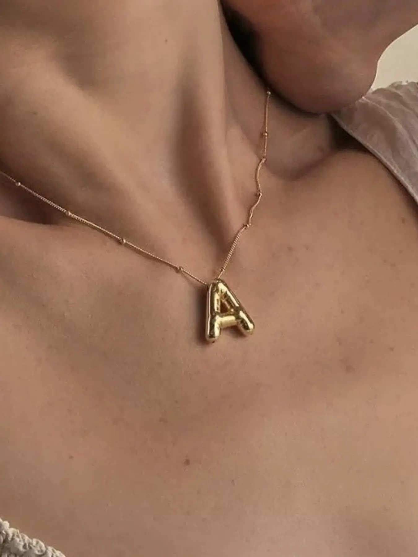 26 Balloon Letter Pendant Necklace, New Bubble Letter Pendant, Elegant Jewelry, Holiday Gift, Unisex Fashion Accessory, Bubble Letter Necklaces
