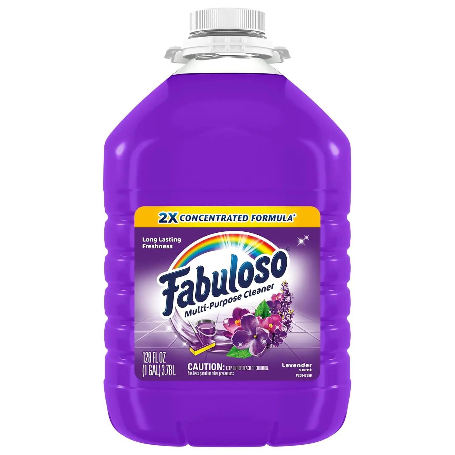 Fabuloso Multi-Purpose Cleaner 2x Concentrated, Lavender - 128 fl oz – 128 Fl Oz (Pack of 1)