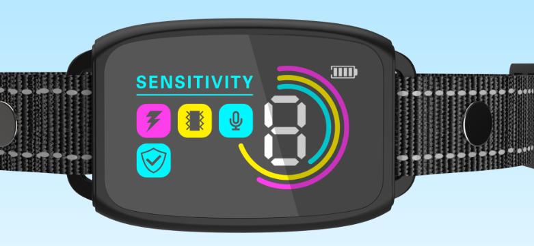 Smart Automatic Anti Barking Dog Collar Rechargeable Bark Stopper Stop Barking HD Digital Display IP67 Waterproof Collar For Dogs Pet Products