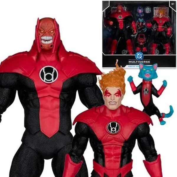 DC Multiverse Atrocitus Megafig and Red Lantern Corps Green Lantern 7-Inch Scale Figure 2-Pack