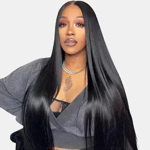 FORGIRL FOREVER Wear And Go Straight Wig Pre Plucked Wear Go Glueless Wigs Pre Cut 7x5 Transparent Lace Closure Wigs Beginner Friendly