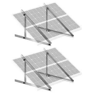 VEVOR 2 Sets Solar Panel Mounting Brackets 45-Inch, Summervibes,Summervibes, 0 to 90° Adjustable Tilt Mount Brackets Support 100-400W Solar Panels, Lightweight Aluminum Brackets with Folding Tilt Legs for RV Boat Off-Grid