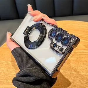 Samsung Galaxy S25 Ultra/s25 Plus/s25/s24 Ultra/s24 Plus/s24 Fe/s23 Ultra/s23 Plus/s22 Ultra/s22 Case, Transparent Silicone Anti-Drop Phone Cover, Protector