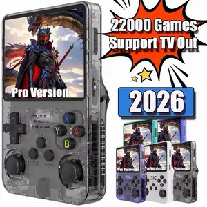 New 2026 pro version TV R36s portable handheld gaming video games console