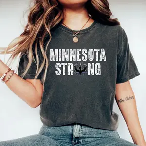 Comfort Colors®Minnesota Strong Shirt, MN Rebellion ICE Out of MN Protest T-Shirt, Pro Immigrants T-Shirt, Abolish Ice Shirt, Anti Trump Shirt