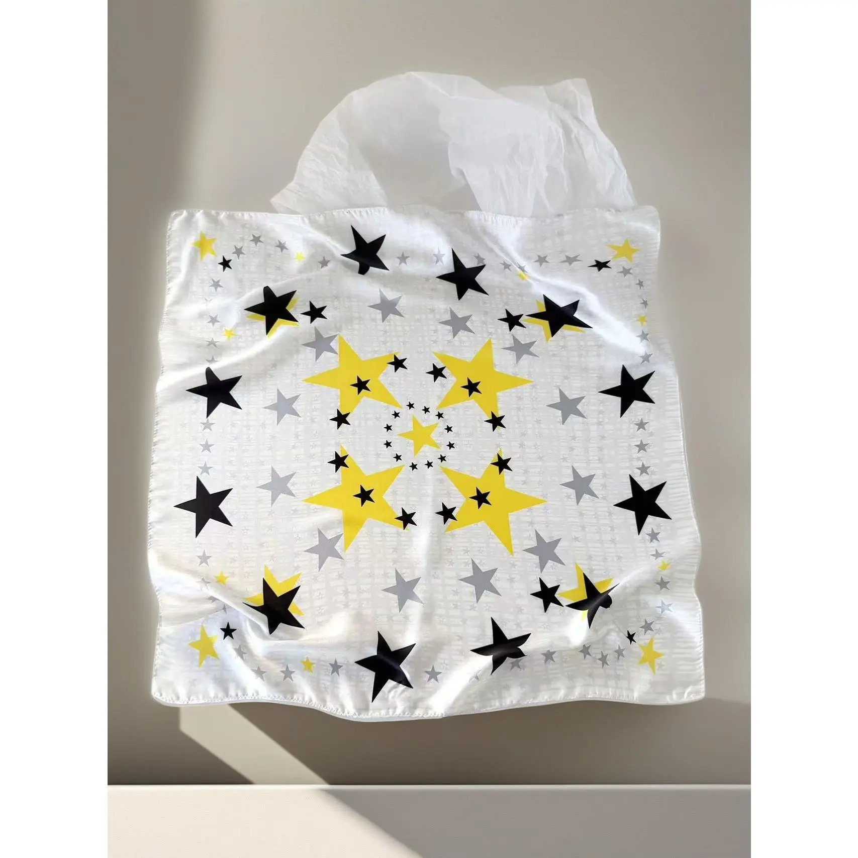 43#Cool Black Star Scarf (EB1546)