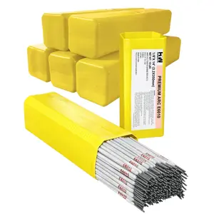 E6010 1/8in Premium Arc Stick Electrodes 14in Welding Rod 10-Pound Box, 6PK