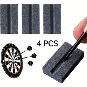 V-Shape Dart Sharpener Stone Set，Set, 4-Piece Dart Sharpener, Easy Polishing and Deburring,Long-Lasting Sharpness Grooved Dart Accessories，Kitchen