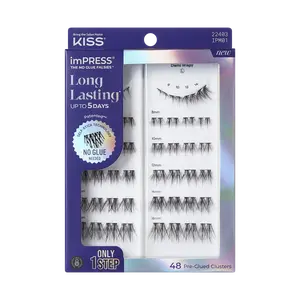 imPRESS Falsies Long Lasting Pre-Glued Lash Clusters Kit - Demi Wispy