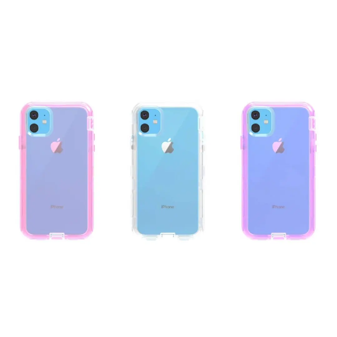 For iPhone 12 Mini - Transparent Shockproof Derfender Series Case