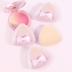 Bow-knot Design Air Cushion Puff, Soft Makeup Sponge, Makeup Sponges for Foundation, Beauty Sponges, Wet and Dry Use Makeup Tool for Women & Girls