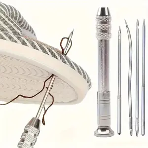 Creative Multi-function Awl Needle, 5 Counts/set Punch Needle Tool Kit Sewing Tools, Sewing Supplies Crafts, Holiday Gifts for DIY Handmade Sole Crochet