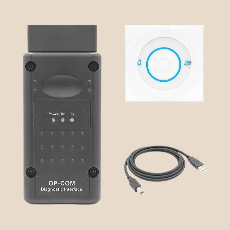 OPCOM V1.99 Compact and Sturdy Car Diagnostic Code Reader for Opel Vehicles - Full-System Diagnostics, Fault Code Reading, Live Data Display, USB Connection, Driver CD, Version 120309a, Windows-Compatible