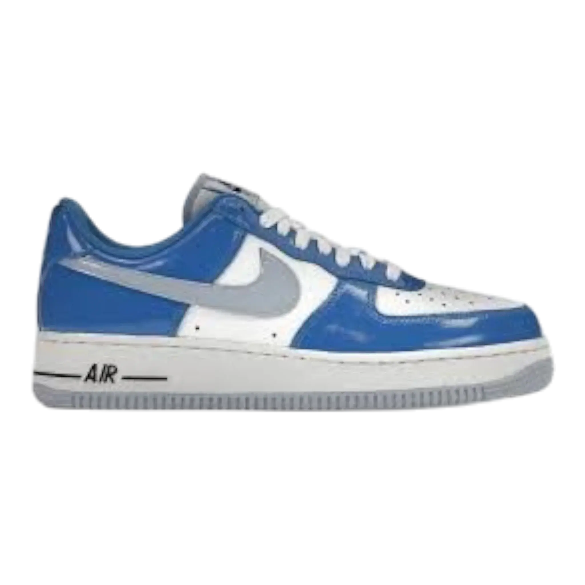 Nike Air Force 1 '07 Sneaker in Cobalt Bliss / Blue Patent | Women's Low-Top