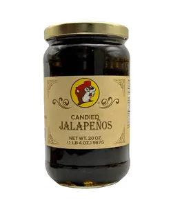 Candied Jalapeños – Buc-ee’s | Spicy Sweet Sugar Heat in a Jar | Think over cream cheese + crackers = the perfect snack! Flavor