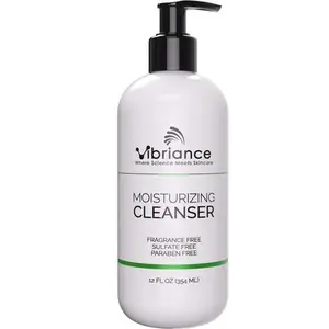 Vibriance Moisturizing Cleanser - Fragrance Free Sulfate Free Paraben Free Daily Facial Wash for Skin Repair 12 FL OZ Gentle Hydrating comforting cleanser