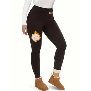 Fleece Lined Leggings Women Tummy Control High Waisted Workout Thick Winter Warm Soft Yoga Pants
