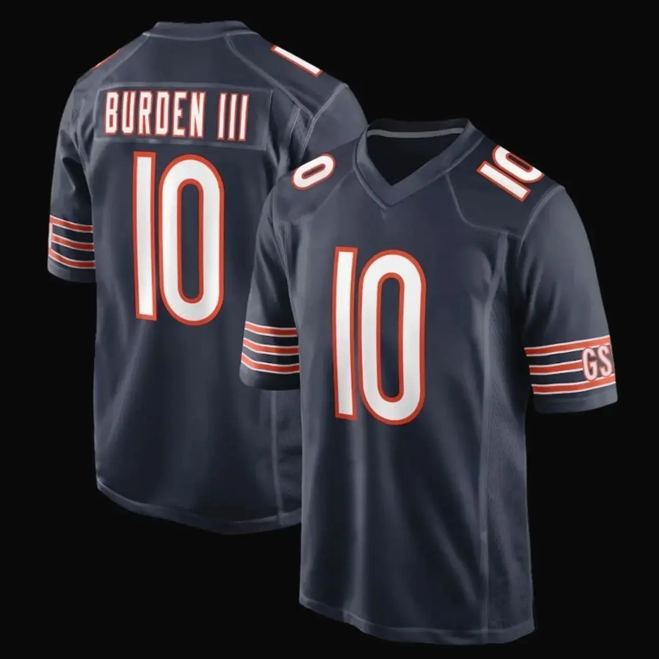 (Full Print Logo) Burden #10 lll Jersey New Shirt, America Football Jersey, Sport Clothing, Football Uniform, Jersey For Football Fans, Gift for him