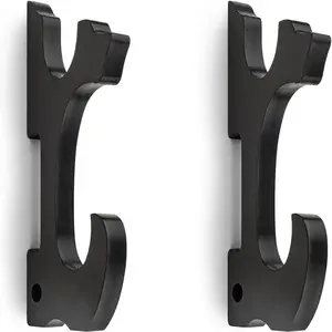 Sword Holder Wall Mount 2-Tier Hook Katana Holder Adjustable Display Hanger for Samurai Sword Tanto Rapier light saber Cosplay Blade Tanjirou Demon Slayer Weapon Rack