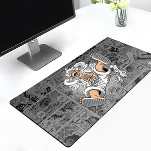1 Piece Gear Monkey Desk Mat, Luuffy Anime Desk Mat For Gamer