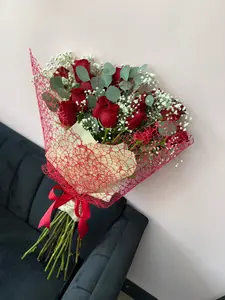 25 Red roses bouquet